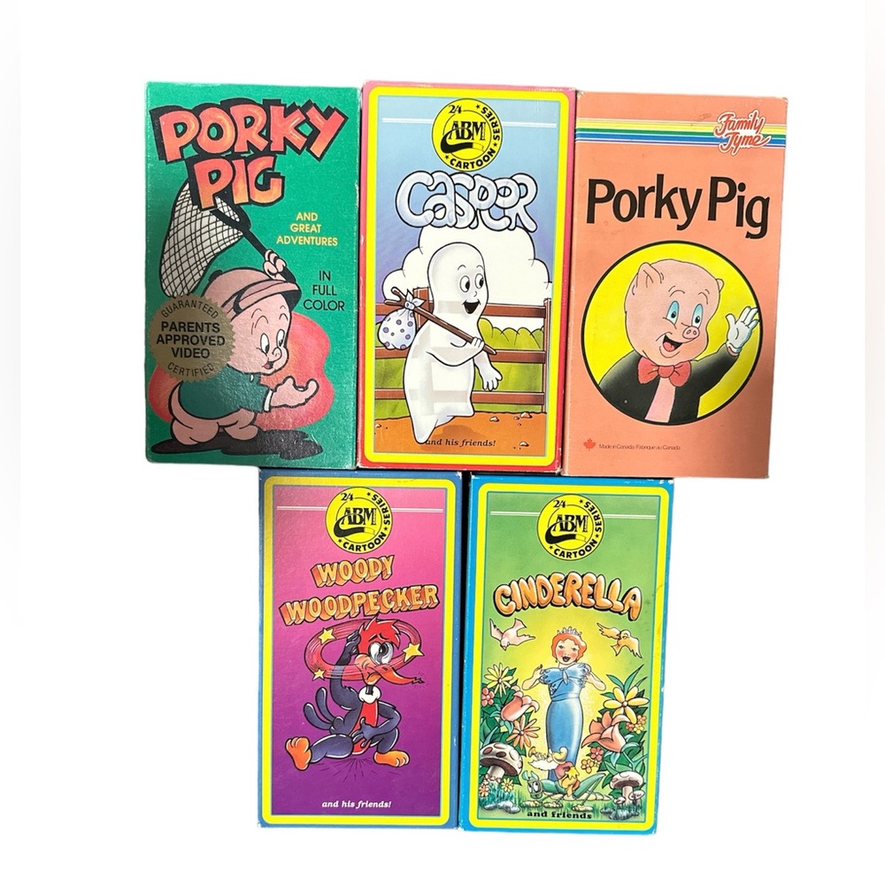 Vintage VHS tapes